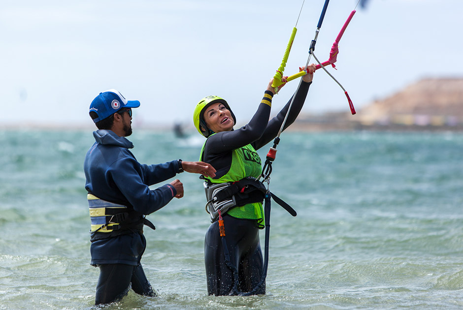 Kitesurf training at KBC Dakhla